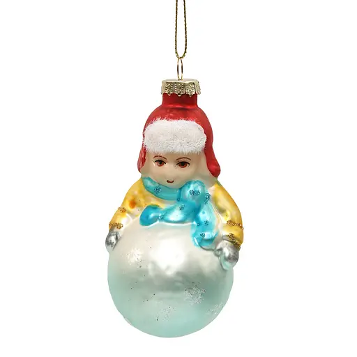 Елочное украшение "Ребенок на шаре" 6*6*10 см, YQ1409912