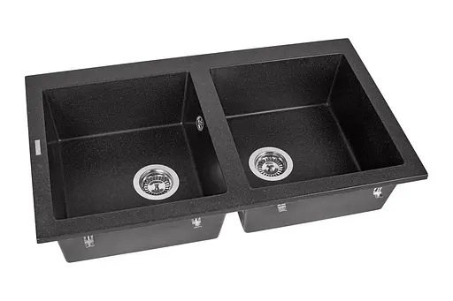 Кухонная мойка гранитная Miraggio Westeros black 875x504x199 00212207, Черный - фото 2