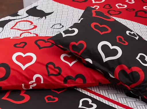 Набір наволочок Moon&Star Бязь Gold Люкс Love Cats 50х70 см 2 шт - фото 3