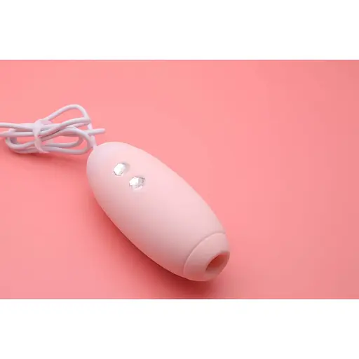 Вакуумный стимулятор с виброяйцем 2-в-1 KisToy Miss VV Pink - фото 4