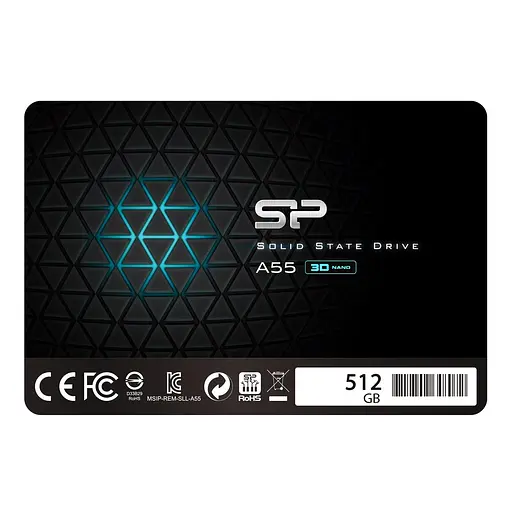 Накопитель SSD 512 ГБ SATA3 Silicon Power A55 2.5'' (SP512GBSS3A55S25) - фото 2