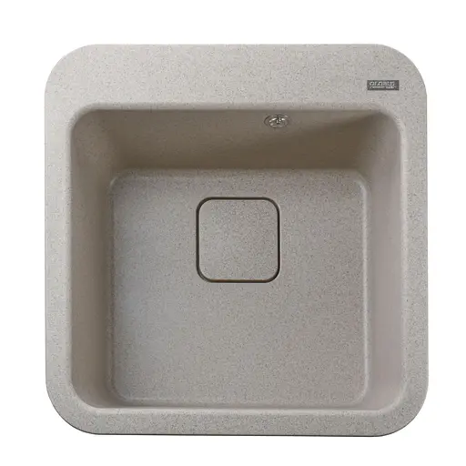 Гранітна мийка Globus Lux Barbora піщаний 510x510 мм А0004, Sand - фото 1