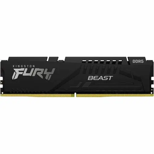Пам'ять 32Gb x 2 (64Gb Kit) DDR5, 5600MHz, Kingston Fury Beast, Black, 36-38-38, 1.25V, з радіатором (KF556C36BBEK2-64) - фото 2