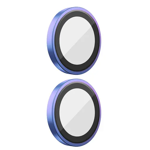 Захисне скло BlueO Metal на камеру для Apple iPhone 16, 6.1/16 Plus 6.7 Бузковий/Colorful