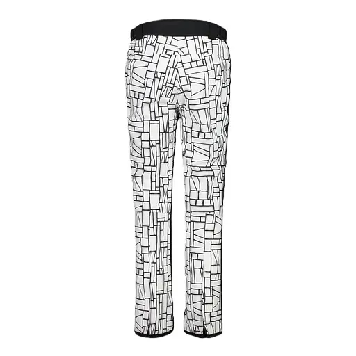 Штаны CMP Womens' Clima Protect Stretch Ski Trousers with Geometric Print White/Black XXS (1097-31W0046-15ZH 34) - фото 2
