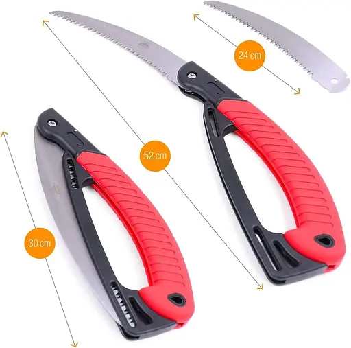 Складна пилка Iceberk 24 см з транспортним мішком - Складана пилка для роботи в саду, кемпінгу - фото 2