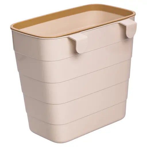Корзина для мусора подвесная 6 л, бежевый Yiwu HP-45-18BE - фото 4