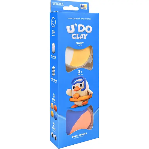 Набор для лепки Strateg U'DO Clay Утиные истории Плюх (31082) - фото 1
