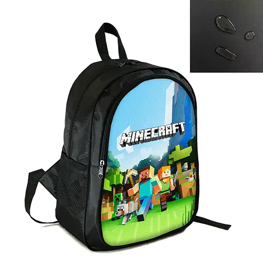 Рюкзак городской/школьный 38×28см с принтом Minecraft Крипер детский, подростковый, спортивный (4164)
