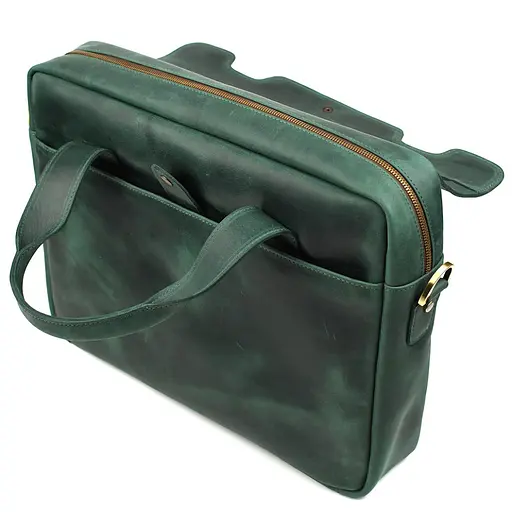 Чоловічий шкіряний портфель TARWA 29х39х7 см sum0026046 - фото 10