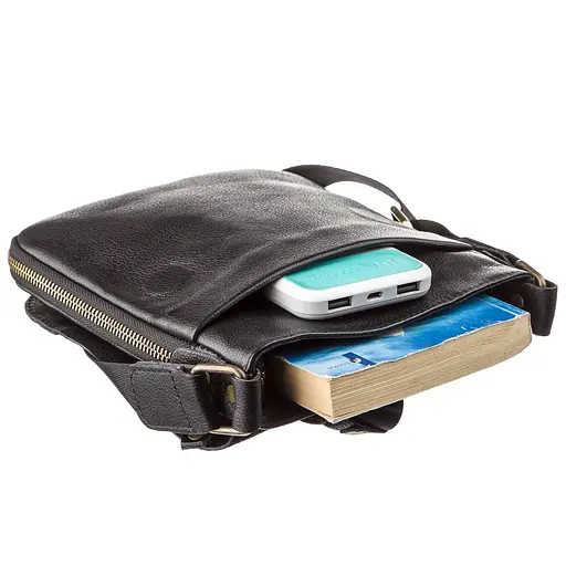 Сумка кожаная мужская SHVIGEL 21х18х2-3 см sum0012778 - фото 3