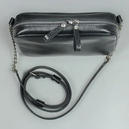 Шкіряна сумка Faith чорна - фото 4