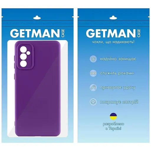 Чехол Getman TPU Liquid Silk Full Camera для Samsung Galaxy A55 Фиолетовый/Purple - фото 4
