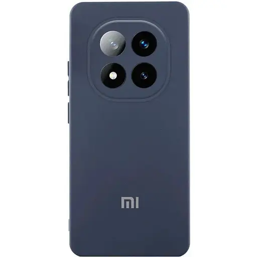 Чехол Lakshmi Silicone Cover Full Camera (AA) with logo для Xiaomi Redmi Note 14 Pro+ 5G Синий / Midnight blue