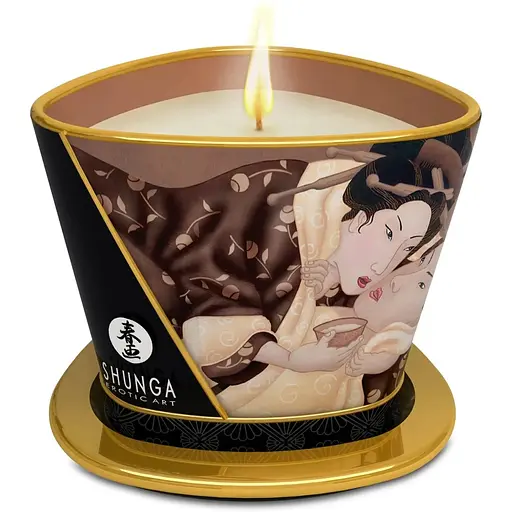 Масажна свічка Shunga Massage Candle шоколад, 170 мл - фото 2