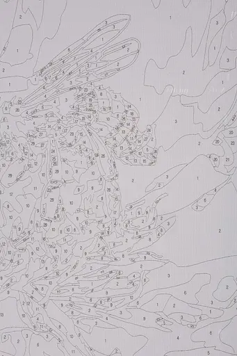 Набір для розпису по номерах "Оса в бутоні" 40*50 см, IDEA2-GX47759, ТМ "99IDEAS" - фото 7