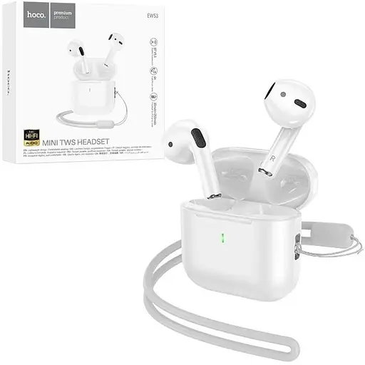 Навушники бездротові Hoco EW53 Lucky True wireless BT headset White (2023685247)