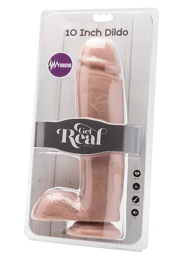 Реалістичний вібратор Get Real Toy Joy 25.5 см тілесний - фото 2