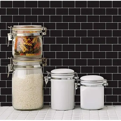 Самоклеящаяся полиуретановая плитка Wall Sticker черный кирпич 305х305х1 мм (D) SW-00001186 - фото 7