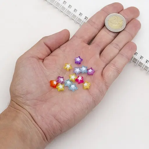 Декоративні намистинки для творчості Зірки Dom Busin УТ100023889 в упаковці 120 шт - фото 7