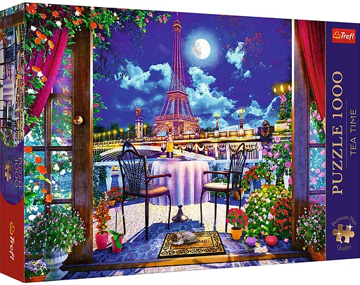 Набір Пазли "Час чаювання" - (1000 елм.) - "Париж у місячному сяйві"/Trrefl - фото 1