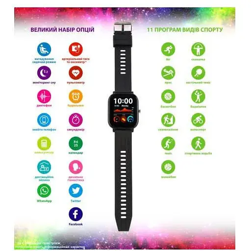 Фитнес-браслет AMICO GO FUN PULSEOXIMETER TONOMETER black - фото 4