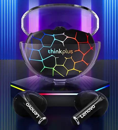 TWS-наушники Lenovo LP80 Pro black RGB - фото 4