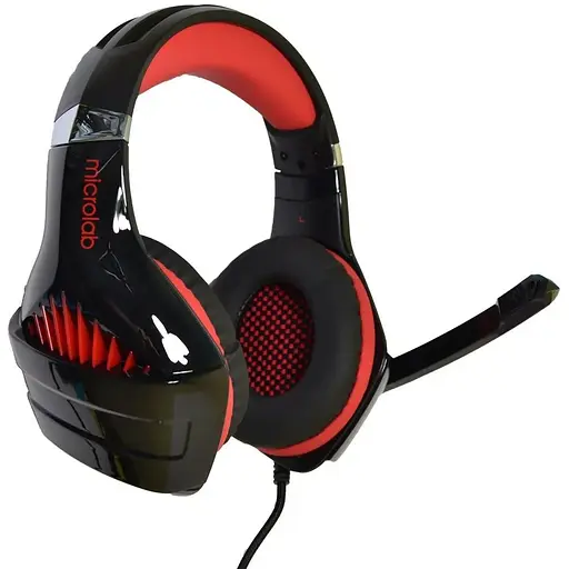 Гарнитура Microlab G6 3.5 мм+USB Black-Red