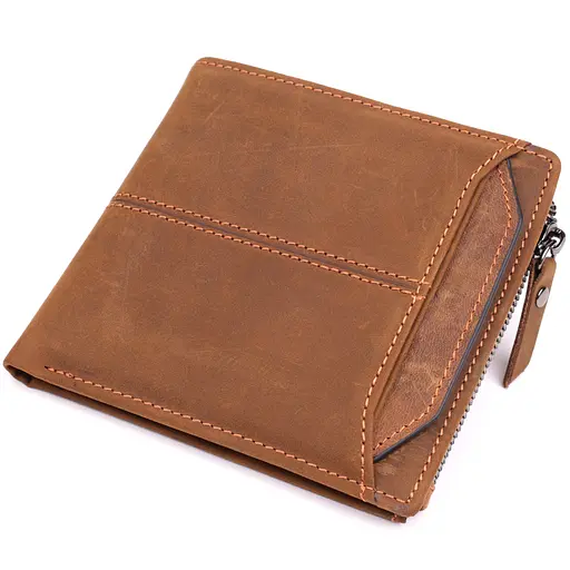 Гаманець для чоловіків із натуральної шкіри Vintage 12х11х2 см acs0029592 - фото 1