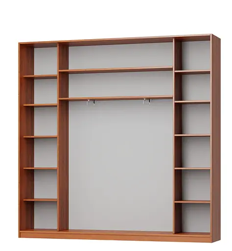 Шкаф-купе трехдверный MebelStar Комбо AL 2ДСП/Зеркало 250x45x240 см Дуб сонома (MBS-2125) - фото 2