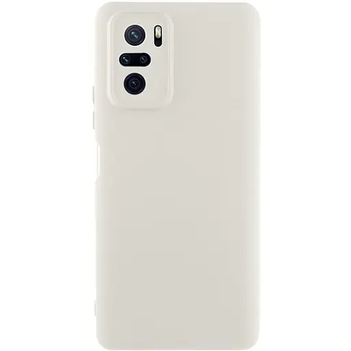 Чехол Silicone Cover Lakshmi Full Camera (AAA) для Xiaomi Redmi Note 10 / Note 10s / Poco M5s Белый / White
