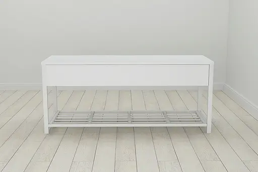 Банкетка з ящиком Ferrum-decor Дрейк 1 550x1000x400 метал Білий ДСП Білий 16 мм (FRD-103052) - фото 4