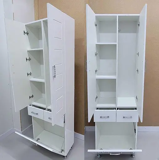 Пенал для ванної кімнати ПіК Корфу П 60 см Білий 30412 - фото 2