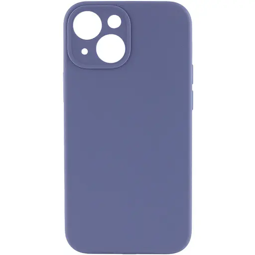 Чехол Epik Silicone Case Full Camera Protective AA NO LOGO для Apple iPhone 14, 6.1 Серый/Lavender Gray - фото 1