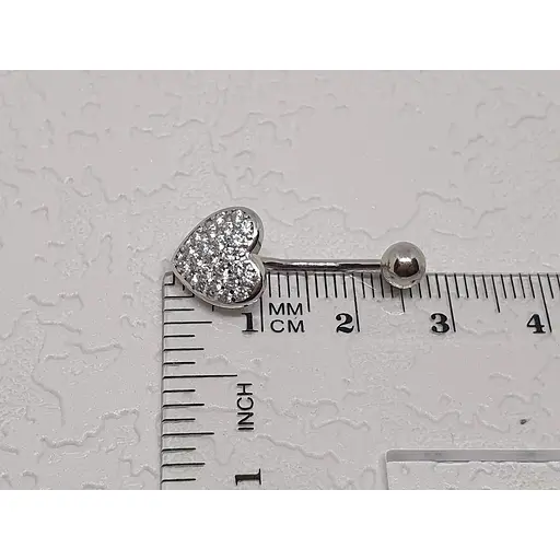 Срібна сережка для пірсингу пупка Silvex 925. ПР2Ф/022 - фото 3