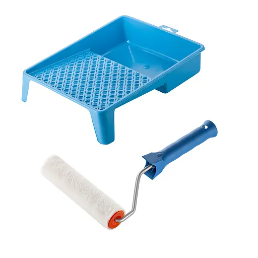 Валик "Велюр" 150х30 мм з ручкою та ванночка Polax (770-185) - фото 1