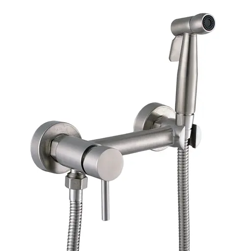 Змішувач для гігієнічного душу зовнішнього монтажу 150 мм Globus Lux SBT-6SS-106MIX, Нержавіюча сталь - фото 2