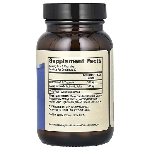 L-теанін з ГАМК Dr. Mercola L-Theanine Plus GABA 60 капсул - фото 2