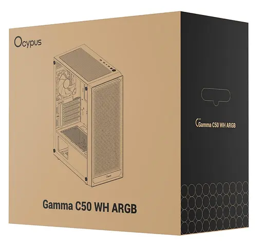 Корпус Ocypus GAMMA C50 WH ARGB (GAMMA-C50-WHG400XX-GL) без блока питания - фото 11