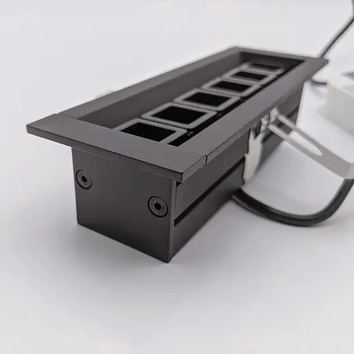 Вбудований точковий світильник Premium Skarlat RSL74167 12×2W BK+GD 3000K - фото 6