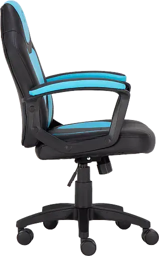 Геймерское детское кресло GT Racer черное с синим (X-1414 Black/Light Blue) - фото 2