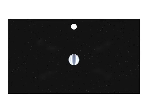 Умивальник Miraggio Jessel 800 mirastone black 0001468, Чорний матовий - фото 3