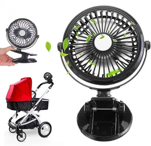 Настольный портативный мини вентилятор Mini Fan ML-F168 бытовой на аккумуляторе от USB с прищепкой - фото 7