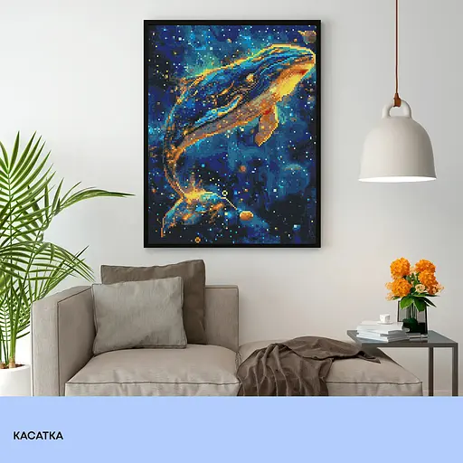 Набір з алмазною мозаїкою "Касатка" 40*50 см, IDEA2-CK6519, ТМ "99IDEAS" - фото 3