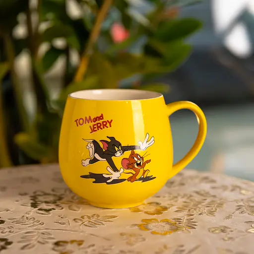 Чашка фарфоровая Tom and Jerry chase 400 мл FM-13TJB - фото 2