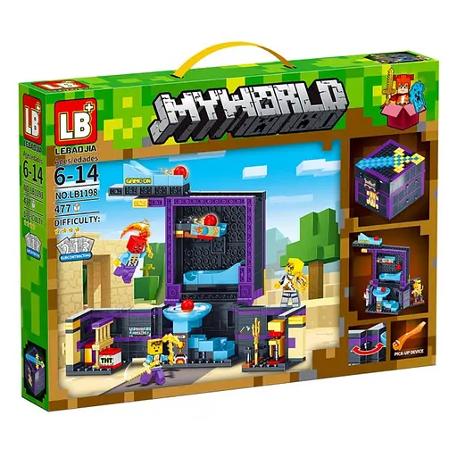 Конструктор Майнкрафт, LB1198, 477 деталей, 42.5x31 см