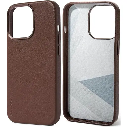 Кожаный чехол Decoded Leather Case MagSafe Apple iPhone 13 Pro Max/12 Pro Max (6.7") Chocolate Brown - фото 6