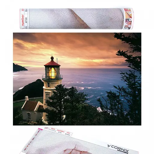 Набір алмазної мозаїки (вишивки) Cornix Art 40 x 30 см AY58 - фото 1