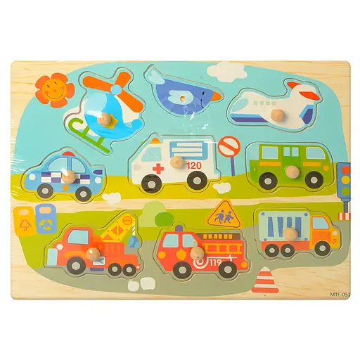 Дерев’яні пазли Рамка-вкладиш, MD1187 (В асортименті) - фото 4