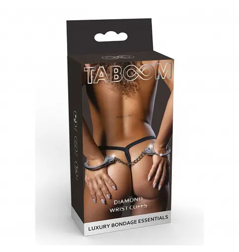Наручники Taboom Diamond Wrist 65 см сріблястий - фото 4